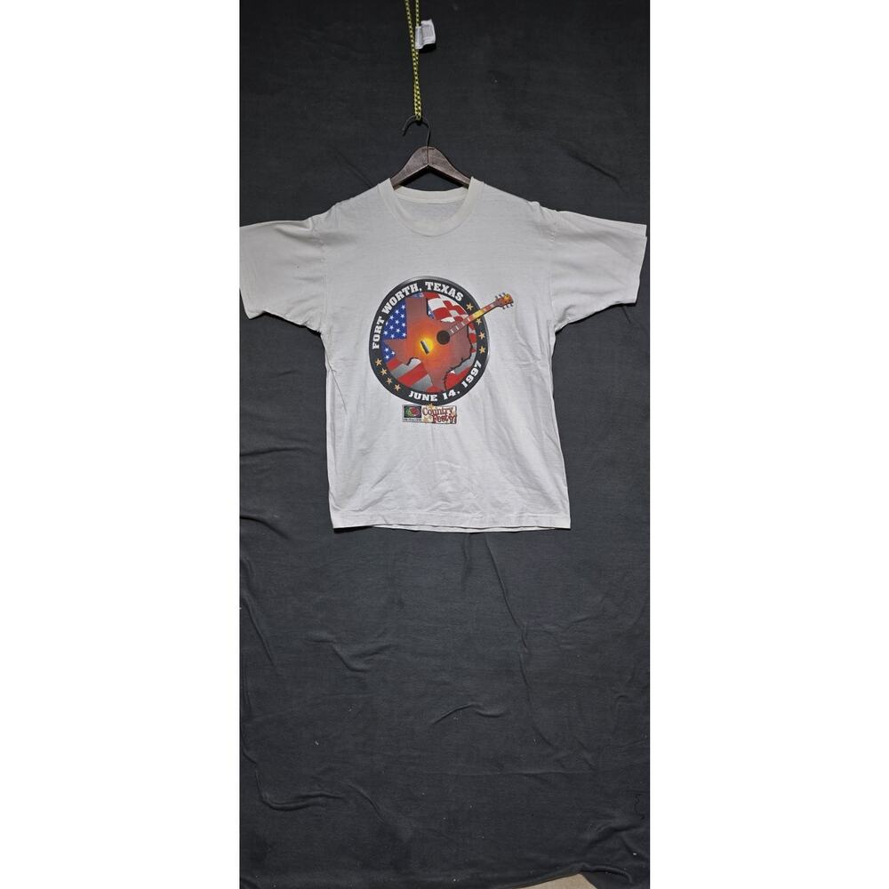 VTG Country Fest 97 T Shirt White Single Stitch Fruit of the Loom Pre Owned